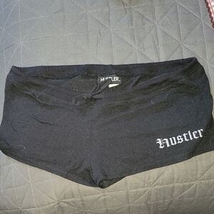 Hustler Hollywood Women's Black Athletic Shorts